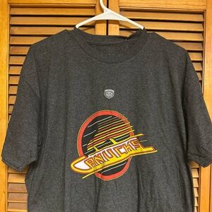 Canucks Charcoal Short Sleeve Tee XL